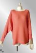 Orange bomulds strik bluse, Cath 2705