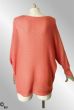 Orange bomulds strik bluse, Cath 2705