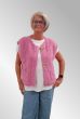 pink strik vest med knapper, 30869
