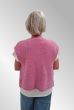 pink strik vest med knapper, 30869