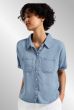 Lys blå denim skjorte med kort ærme, Street One 345721