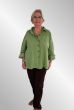 Æblegrøn fløjls skjorte/jakke 37024-1