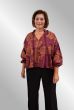 Bordeaux bluse med print, Caban Mentor6359