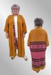 Gylden silke kimono, Wauw, lang 408