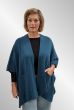 Petrol cardigan / poncho kappe, 8049
