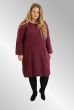 Vinrød hør kjole Ohera Janne K, 02057