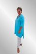 Turkis bomulds tunika, Blekvalitet, R2345-1