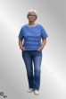 Blå stribet T-Shirt fra Amaze, RuthF0703-1