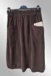 Brun fløjls nederdel, 242513V