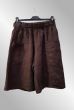 Brun hør shorts 90008-3 IT