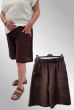Brun hør shorts 90008-3 IT