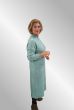 Mintgrøn meleret strik kjole, FM93
