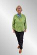 Æble grøn fløjls bluse, 37023