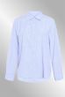 Blå stribet skjorte med Hvide hjerte, 077-90074-3