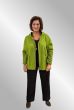 Lime uld fleece jakke med hætte, 90014 Ulit