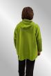 Lime uld fleece jakke med hætte, 90014 Ulit