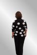 Sort strik bluse med høj hals, dot ME7029