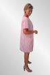 Pink stribet viskose/hør kjole, Rayas