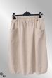 Beige fløjlsnederdel, 242513V