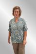 Grøn bluse med mønster, Cbelle Paris