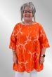 Orange hør tunika, Sky 719-8