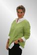 Lime grøn strikbluse med stjerne, Viggy