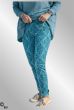 Petrol / turkis printet pants, PT17