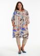 Viskose tunika, printet g242020, blå print