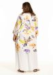 Hvid tunika med multifarvet print, G243041