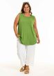 Oliven grøn viskose top, Beate 243058