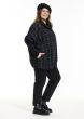 Sort ternet oversize bluse, Gozzip 246007