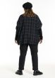 Sort ternet oversize bluse, Gozzip 246007