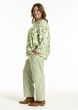 Grøn printet bluse, G252061