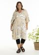 Beige kjole med blomsterprint, G253048