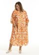 Orange printkjole, Valdis, 254029