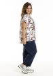 Råhvid bluse med blomsterprint, Kathlin G254030