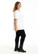 Hvid t-shirt med print Gitte, G254049