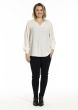 Hvid bluse med smock, G256035
