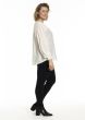 Hvid bluse med smock, G256035