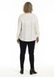 Hvid bluse med smock, G256035