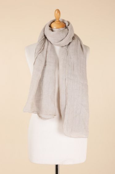 Naturfarvet hør tørklæde, Nais 1200