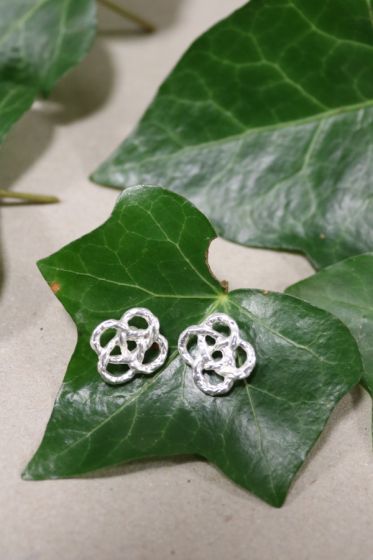 Mat sølv ørestikker, Dansk Smykkekunst, 3C231