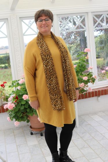 Tørklæde animal, gyldene farver 2252A