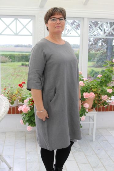 Naturfarvet hørkjole, Elaia