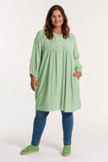 Sart grøn viskose tunika, Johanne 9909, Pastel grøn