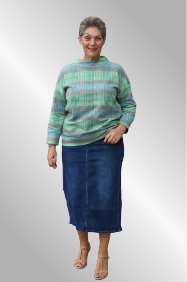 Lang cowboy nederdel, BS denim 6945