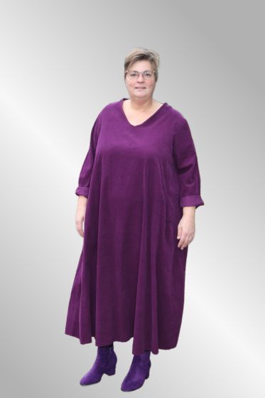 Lilla Maxi kjole, Fløjl, Zoya Dress