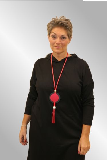 Lang gummikæde , rød