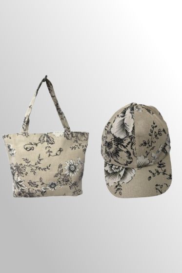 Matc sæt, taske og cap. sort 35-2