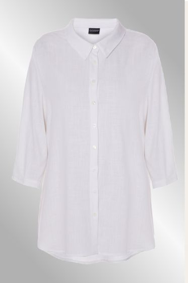 Hvid viskose / hør skjoret, Gozzip Karina 222084